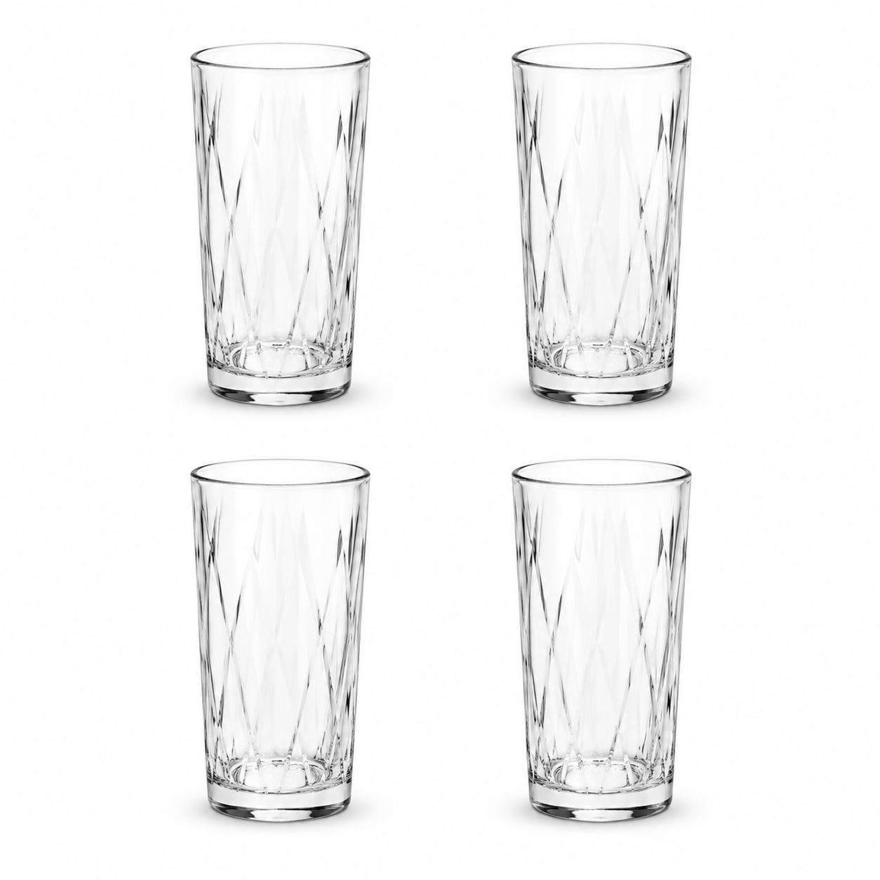 čaše 360 ml, set 4 čaše, PHASAI čaše, La Mediterránea, visoke čaše, staklene čaše, čaše za vodu, čaše za sok, čaše za gazirana pića, čaše za ledeni čaj, čaše za koktele, moderne čaše, reljefne čaše, elegantne čaše, premium staklo, ugostiteljske čaše, čaše za restoran, čaše za hotel, čaše za kafić, barske čaše, profesionalna ugostiteljska oprema, čaše Split, ugostiteljska oprema Dalmacija, kvalitetne čaše, stakleni set, čaše za posluživanje, dizajnerske čaše, čaše za svakodnevnu upotrebu, NIRS Oprema, La Med