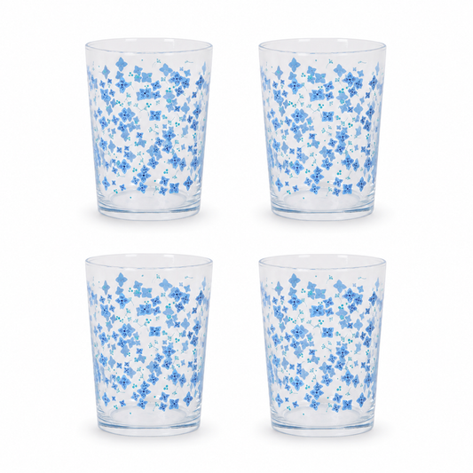 čaše 520 ml, staklene čaše 520 ml, čaše s plavim uzorkom, čaše s cvjetnim uzorkom, dekorativne čaše za vodu, velike čaše za vodu, čaše za limunadu, čaše za sok, čaše za ledeni čaj, čaše za bezalkoholna pića, čaše za ljetne koktele, čaše za terasu, čaše za vrt, čaše za vanjsko posluživanje, ljetne čaše za stol, mediteranske čaše, čaše mediteranski stil, čaše za restoran, čaše za konobu, čaše za beach bar, čaše za hotel, čaše za apartmane, profesionalne čaše za ugostiteljstvo, HoReCa čaše 520 ml, ugostiteljsk