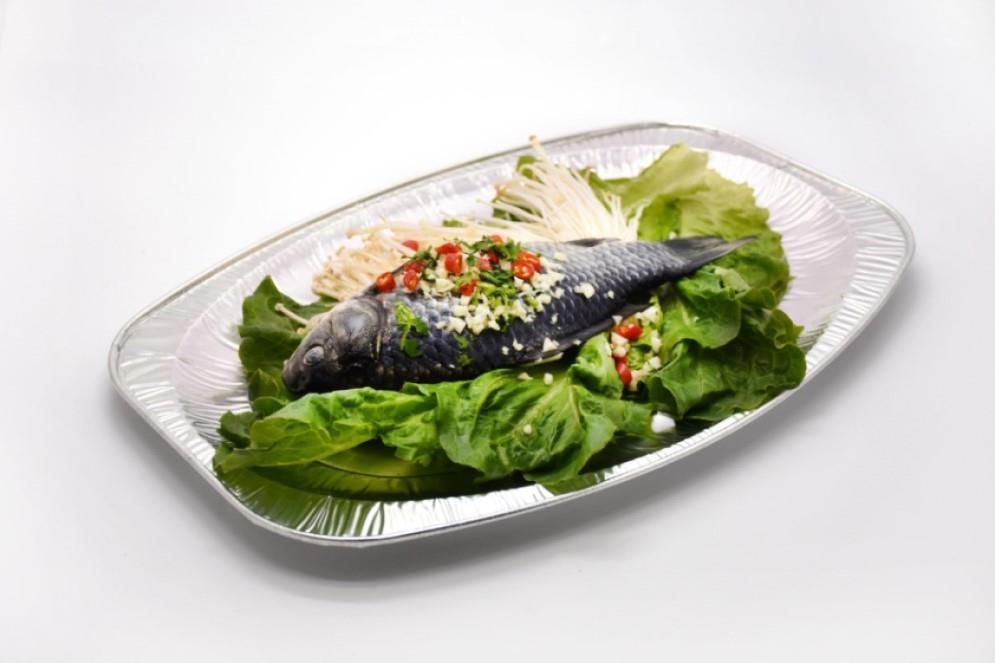 Aluminijski pladanj ovalni 43×28 cm (pakiranje 10 kom) – za posluživanje i catering 🍽️