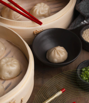 Bambus dimilica za kuhanje na pari – 2 kata, Ø20 × 8,5 cm 🥟