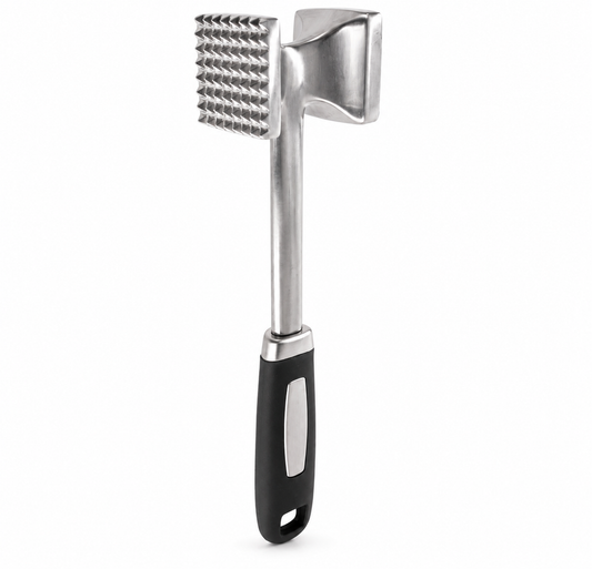 bat za meso, batić za meso, čekić za meso, dvostrani bat za meso, bat za meso 26,5 cm, aluminijski bat za meso, profesionalni bat za meso, omekšivač mesa, alat za omekšavanje mesa, alat za stanjivanje mesa, bat za šnicle, bat za odreske, bat za pohanje, kuhinjski bat, profesionalni kuhinjski alat, pribor za pripremu mesa, pribor za meso, Orion bat za meso, Orion kuhinjski pribor, oprema za restorane, oprema za konobe, oprema za profesionalne kuhinje, ugostiteljski pribor, ugostiteljska oprema, ugostiteljska