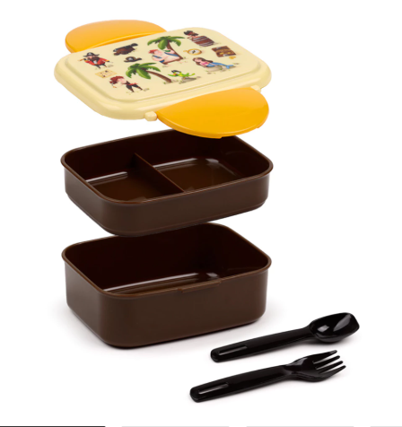 bento lunch box, kutija za užinu bento, kutija za sendviče s priborom, lunchbox s poklopcem, kutija za ručak click closure, piratska kutija za užinu, Jolly Rogers lunchbox, kutija za užinu djeca, plastična kutija za hranu, kutija za školu i posao.