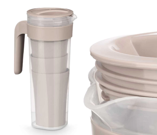 Set bokal i 4 čaše - 1.4L