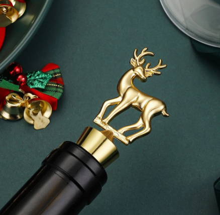 🍷 Metalni čep za vino – božićni motivi (3 modela)