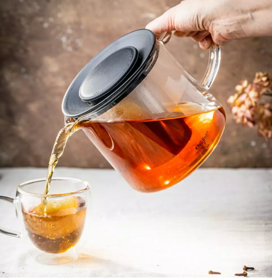 Čajnik s infuzerom od stakla 1 L – KINGHOFF 🍵