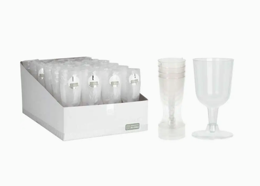 Set 4 čaše za vino plastične - 160ml