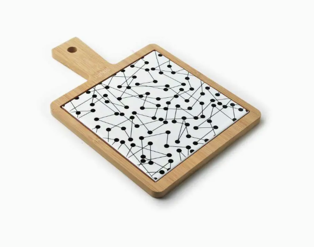 Daska DOTS 17cm - keramika i drvo