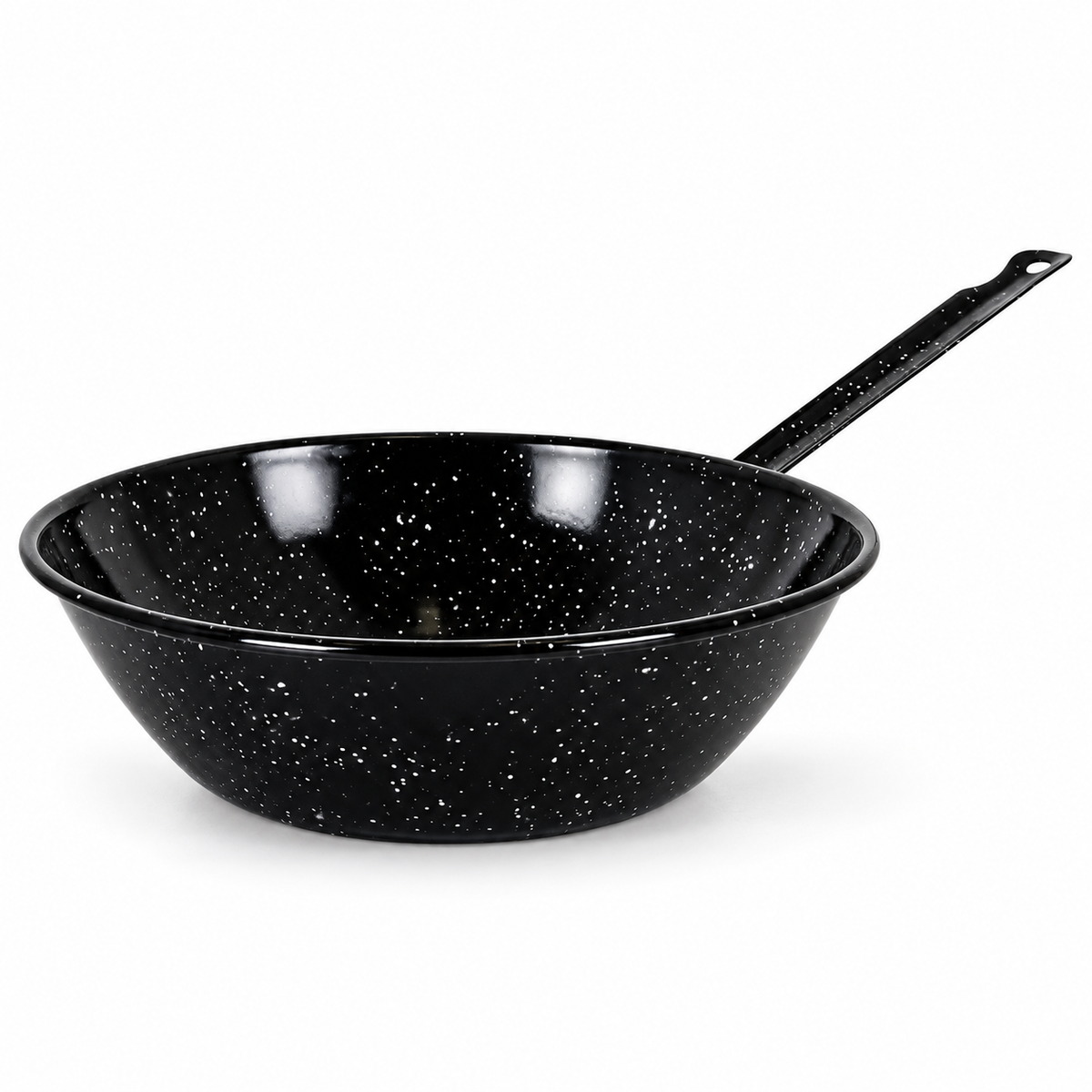 emajlirana tava, duboka emajlirana tava, emajlirana tava 32 cm, La Estrella tava, crna emajlirana tava, tava s bijelim točkicama, emajlirana padela, duboka padela, padela za kuhanje, emajlirana posuda za kuhanje, tava od emajliranog čelika, tava za gulaš, tava za varivo, tava za povrće, tava za meso, duboka tava s ručkom, tradicionalna emajlirana tava, španjolska emajlirana tava, emajlirano posuđe, emajlirane tave Hrvatska, ugostiteljska oprema Split, kuhinjska oprema Split, NIRS Oprema, webshop ugostiteljs