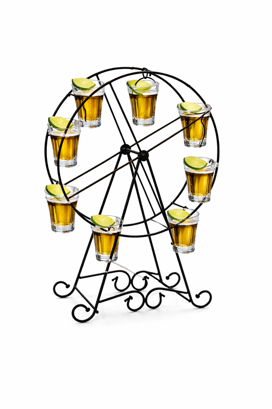etažer za degustacije, etažer za shotove, stalak za shotove, ferris wheel stalak, stalak za tekilu, stalak za čašice, etažer za finger food, degustacijski stalak, horeca oprema, stalak za bar, stalak za restoran, etažer za posluživanje, stalak za evente, party stalak, stalak za aperitive, stalak za likere, stalak za koktele, metalni etažer, dizajnerski stalak, moderni etažer, stalak za degustaciju pića, stalak za čaše, stalak za posluživanje, barska oprema, ugostiteljska oprema, stalak za catering, dekorati