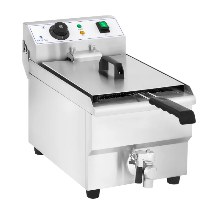 Električna friteza 10 L s odvodnom slavinom – Royal Catering 3000 W