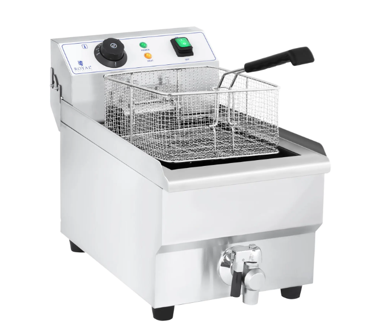 Električna friteza 10 L s odvodnom slavinom – Royal Catering 3000 W