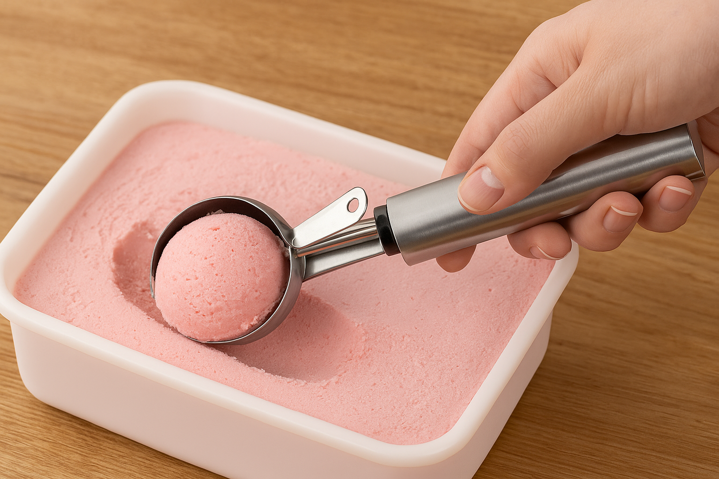hvataljka za sladoled, inox kuglica za sladoled, ugostiteljska oprema Split, profesionalna žlica za sladoled, horeca oprema, catering oprema, ice cream scoop Croatia, slastičarska oprema webshop
