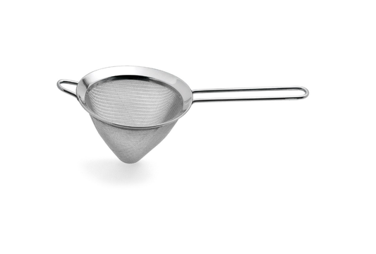 šiljasto cjedilo, cjedilo od nehrđajućeg čelika, fino cjedilo, cjedilo mrežica 0,5 mm, Karl Weis cjedilo, cjedilo Ø 18 cm, cjedilo za umake, cjedilo za juhe, profesionalno cjedilo, kuhinjski pribor za cijeđenje, cjedilo s ušicom