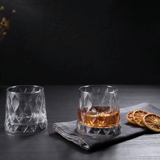 Set 4 čaše za whiskey Leafy 320ml