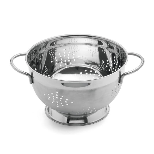 inox cjedilo, cjedilo na stalku, profesionalno cjedilo, inox sito, cjedilo za tjesteninu, cjedilo za povrće, Karl Weis cjedilo, ugostiteljsko cjedilo, kuhinjski pribor inox, cjedilo s ručkama, profesionalna oprema za kuhinju, veliko inox cjedilo