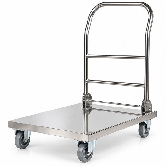 inox platformska kolica, transportna kolica 330 kg, kolica za prijevoz tereta, profesionalna transportna kolica, inox kolica za skladište, skladišna kolica, platformska kolica inox, kolica za ugostiteljstvo, transportna kolica za restoran, kolica za hotel, kolica za profesionalnu kuhinju, kolica za catering, sklopiva transportna kolica, kolica s četiri kotača, kolica za teški teret, industrijska transportna kolica, inox transportna platforma, kolica za dostavu robe, skladišna oprema Hrvatska, ugostiteljska 