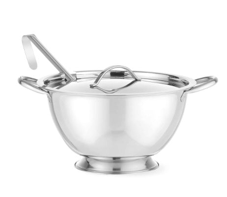 Jušnik inox + poklopac - Više veličina - 2,5L do 5L