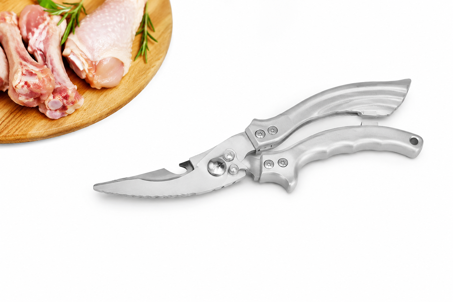 škare za perad, kuhinjske škare za perad, škare za kosti, inox škare za perad, profesionalne kuhinjske škare, škare za piletinu, škare za patku, škare za puretinu, škare za meso, škare za ribu, škare za hrskavicu, kuhinjske škare inox, škare za rezanje piletine, profesionalne škare za meso, škare za restoran, škare za catering, škare za roštilj, alat za rezanje peradi, pribor za kuhinju, kuhinjski alat, inox kuhinjski pribor, škare za pripremu mesa, škare za pečenu piletinu, škare za rasijecanje mesa, škare