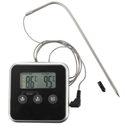 kuhinjski termometar, digitalni termometar za meso, termometar s probom, termometar s alarmom, termometar s timerom, sous-vide oprema, kuhinjska oprema za ugostiteljstvo, mjerenje temperature hrane, NIRS webshop, ugostiteljska oprema Split