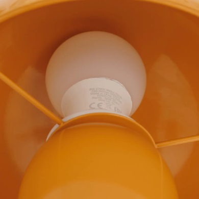 Retro lampa Lito – Oker narančasta - 24.5cm