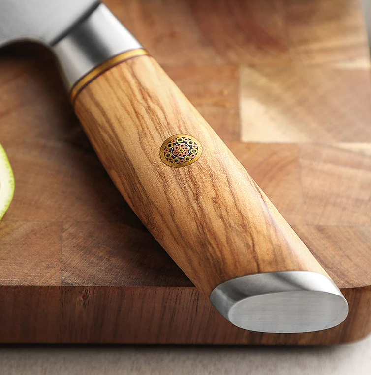 Nož XINZUO B37-CS Damascus 73 sloja – maslinovo drvo