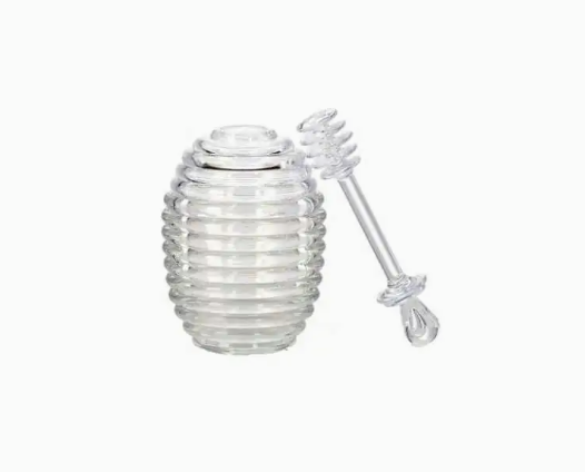 Plastična posuda za med sa žlicom – 200 ml 🍯