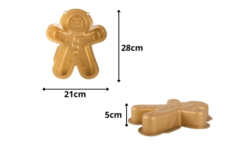 🍪 Silikonski kalup za kolače – Gingerbread čovječuljak 28 cm
