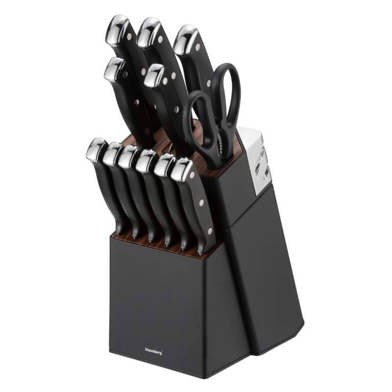 Set 13 noževa s oštračem - Black Accacia KB®