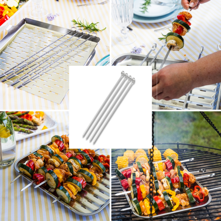 Set od 4 inox ražnjića – 35,8 cm 🍢 KINGHOFF