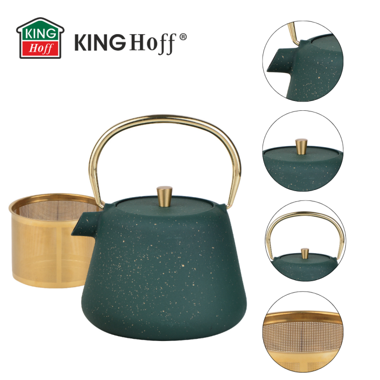 Čajnik od lijevanog željeza s cjedilom – 1 L