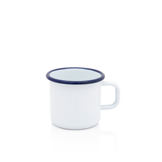 Metalac lončić RETRO WHITE 8 cm / 0,37 L 🤍☕
