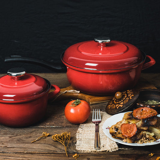 Metalac teća s poklopcem MAXIMUS 24 cm / 3,9 L 🔴