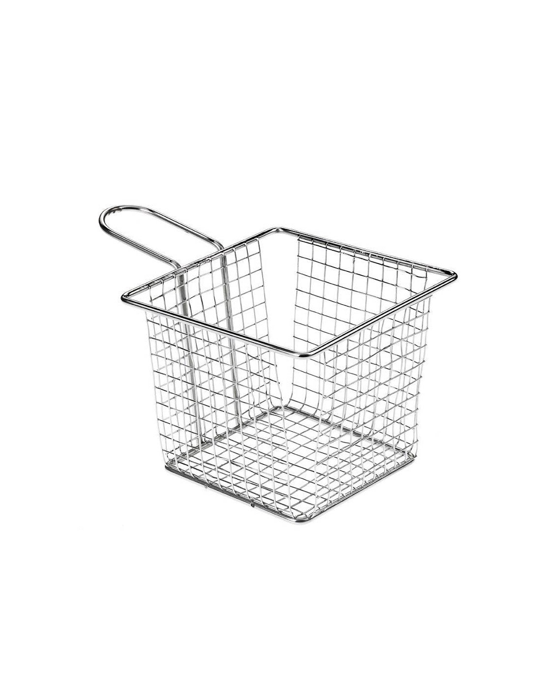 Mini košarica inox za krumpiriće 13x13cm