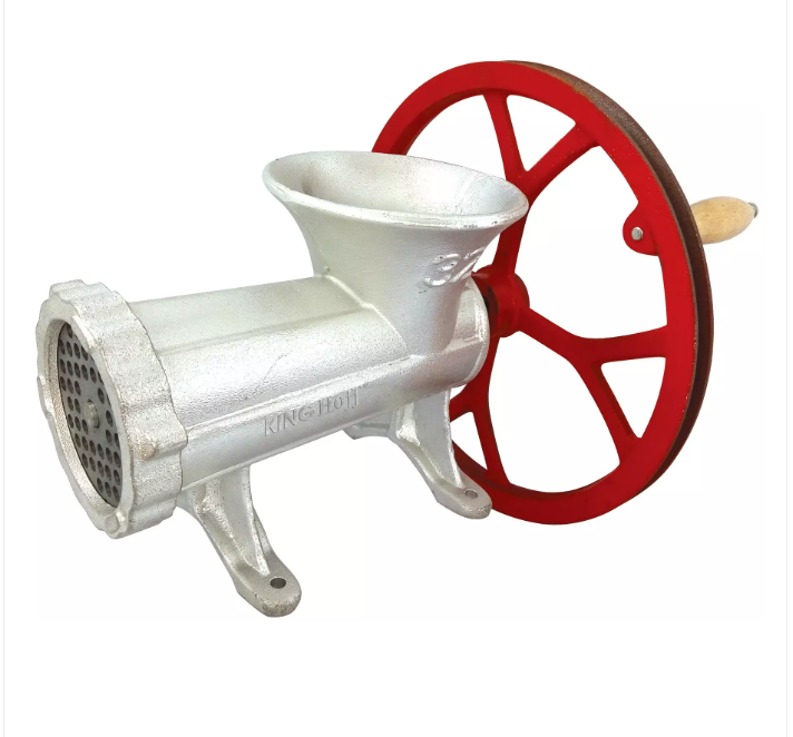 mlin za meso, ručni mlin za meso, mlin od lijevanog željeza, Kinghoff KH-1432, mlin za kobasice, mlin br. 32, metalni mlin za meso, retro mlin za meso, profesionalni mlin, stroj za mljevenje mesa, mlin za kućnu upotrebu, mlin za restoran, ugostiteljska oprema, Kinghoff mlin, mlin s kotačem, mlin s ručkom, čelični mlin, mlin za meso hrvatska, nirs.hr oprema