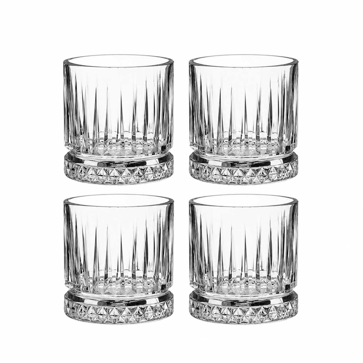 &nbsp;Pasabahce Elysia Whisky čaše 355 ml, pakiranje 4/1. Reljefne čaše za whisky, bourbon, koktele i pića s ledom za barove, restorane i hotele.