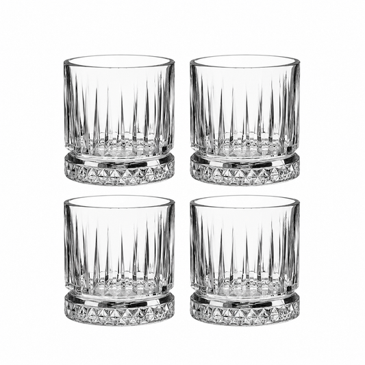 &nbsp;Pasabahce Elysia Whisky čaše 355 ml, pakiranje 4/1. Reljefne čaše za whisky, bourbon, koktele i pića s ledom za barove, restorane i hotele.