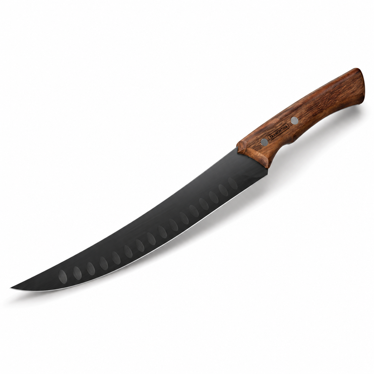 &nbsp;Tramontina nož, Tramontina Churrasco, Tramontina Churrasco Black, nož 24 cm, nož za meso, profesionalni nož, mesarski nož, BBQ nož, nož za roštilj, nož za steak, nož za pečenje, veliki kuhinjski nož, brazilski nož, churrasco nož, nož s drvenom ručkom, nož od nehrđajućeg čelika, kvalitetni noževi, profesionalni kuhinjski noževi, nož za restoran, nož za mesnicu, poklon za oca, poklon za tatu, poklon za muža, poklon za kuhara, poklon za ljubitelja roštilja, oprema za roštilj, Tramontina Hrvatska, noževi 