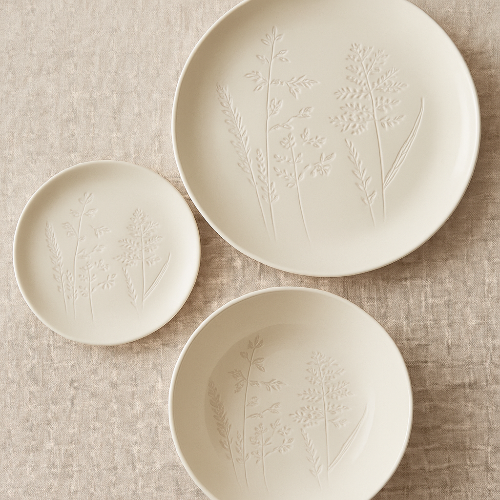 &nbsp;set tanjura, keramički tanjuri, bež tanjuri, tanjuri s uzorkom, rustikalni tanjuri, moderni tanjuri, tanjuri za apartmane, tanjuri za restoran, elegantni set tanjura, poklon za dom, tanjuri lisce, plitki tanjur 27 cm, duboki tanjur 22 cm, desertni tanjur 19 cm, mediteranski stil posuđa, prirodna keramika, bež servis za jelo, nirs.hr tanjuri, posuđe za restoran, tanjuri za serviranje, keramički servis, tanjuri s reljefom, dekorativni tanjuri, tanjuri za poklon, posuđe za apartman, ugostiteljsko posuđe,