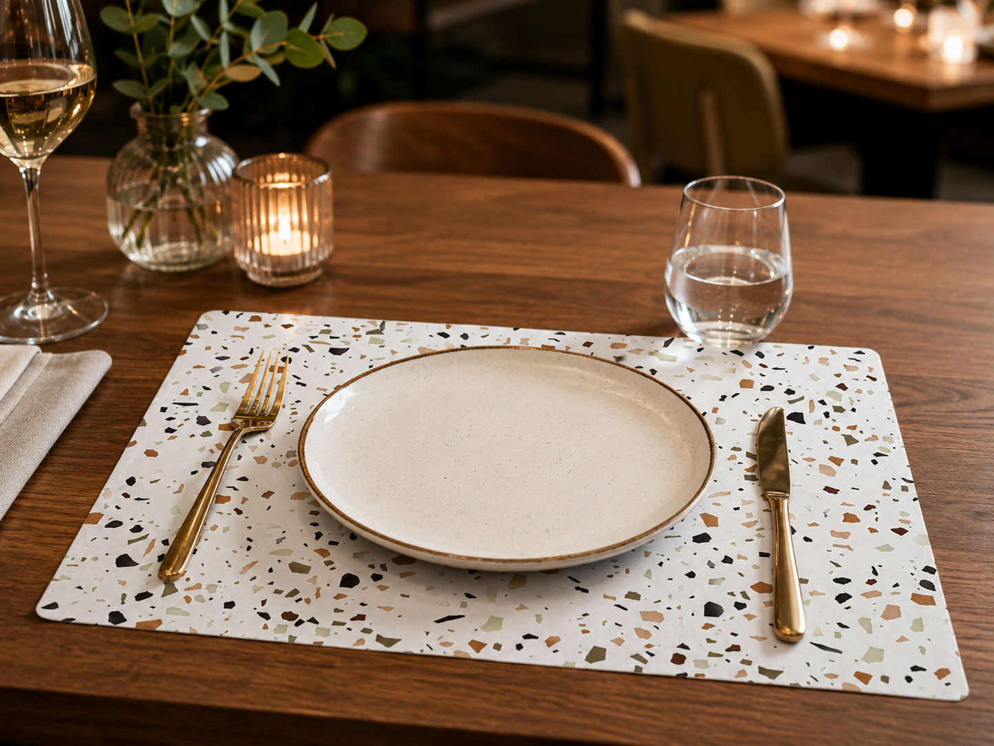 &nbsp;terrazzo podmetač, podmetač za stol, podmetač za tanjur, pravokutni podmetač, moderni podmetač za stol, podmetači za restorane, ugostiteljski podmetač, dekorativni podmetač, podmetač za tanjure, podmetač za restoran, podmetači za kafiće, podmetači za hotele, podmetači za apartmane, podmetač za terasu, podmetači za vanjske stolove, mediteranski podmetač, terrazzo uzorak, bijeli podmetač za stol, podmetač sa zaobljenim rubovima, dekoracija stola, oprema za restorane, oprema za kafiće, ugostiteljska opre