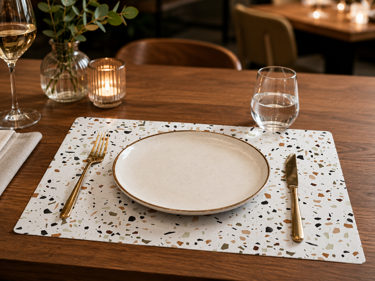 &nbsp;terrazzo podmetač, podmetač za stol, podmetač za tanjur, pravokutni podmetač, moderni podmetač za stol, podmetači za restorane, ugostiteljski podmetač, dekorativni podmetač, podmetač za tanjure, podmetač za restoran, podmetači za kafiće, podmetači za hotele, podmetači za apartmane, podmetač za terasu, podmetači za vanjske stolove, mediteranski podmetač, terrazzo uzorak, bijeli podmetač za stol, podmetač sa zaobljenim rubovima, dekoracija stola, oprema za restorane, oprema za kafiće, ugostiteljska opre