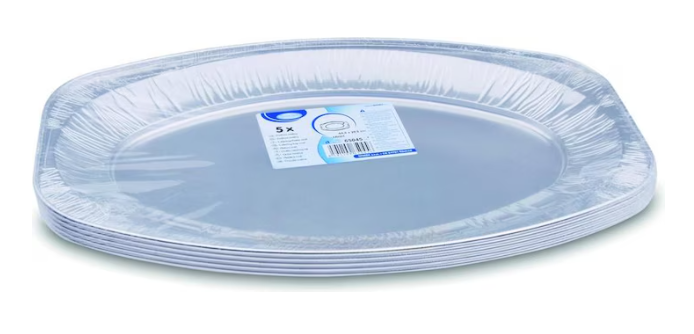 Ovali jednokratni aluminijski 5/1