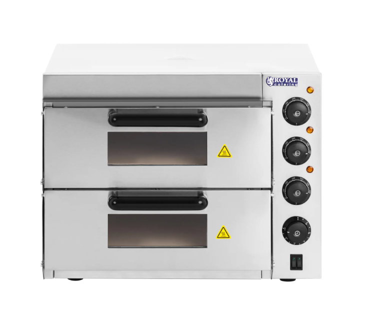 Peć za pizzu s dvije komore i šamotnim dnom – 4 pizze od jednom