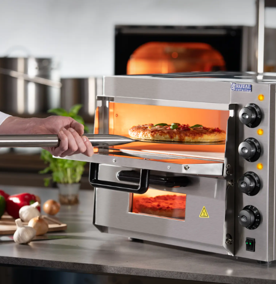 Peć za pizzu s dvije komore i šamotnim dnom – 4 pizze od jednom