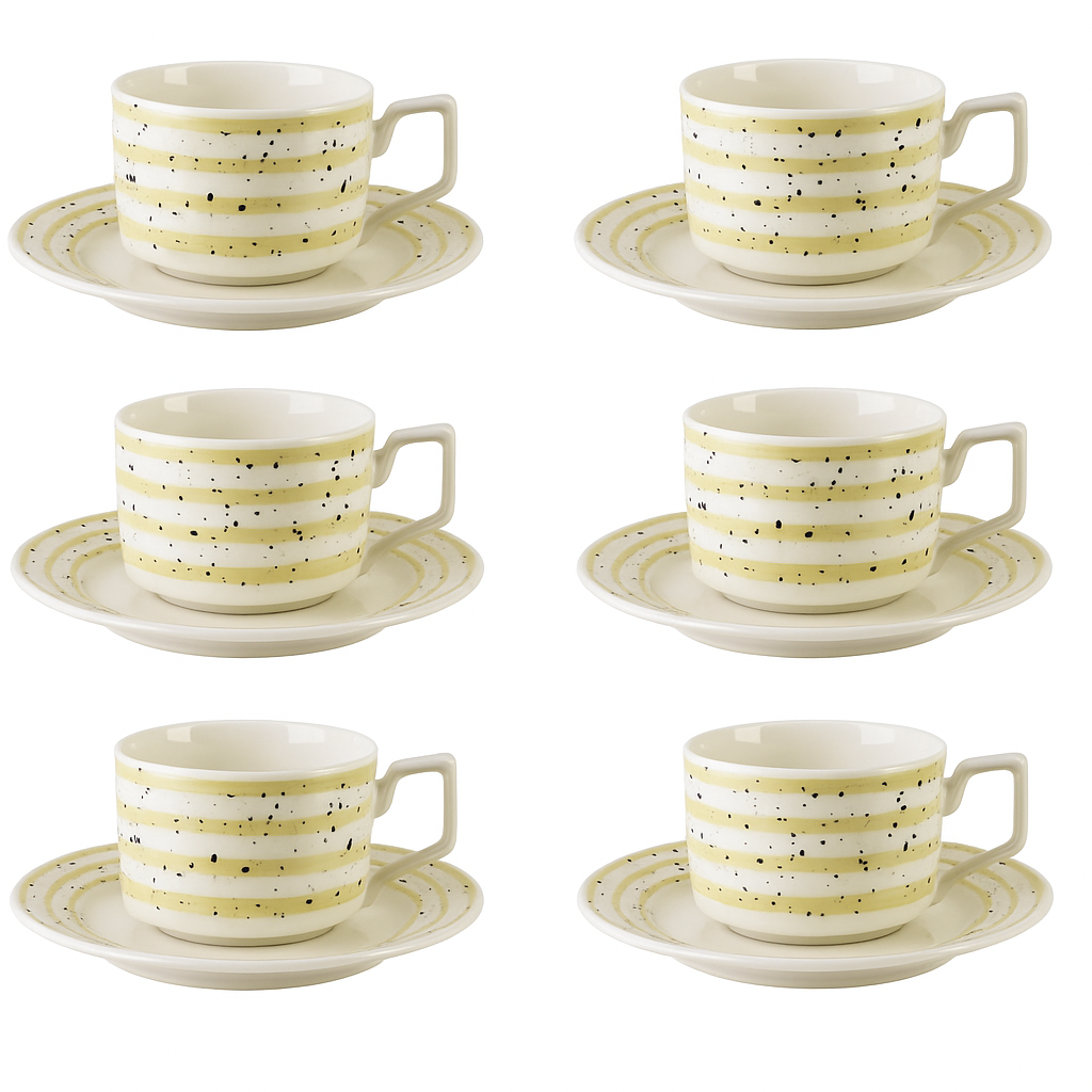 porculanske šalice, set šalica s tanjurićima, JOY set šalica, Affekdesign šalice, šalice za kavu, bež šalice, poklon set za kavu, moderne šalice, elegantne šalice, šalice za apartmane, ugostiteljsko posuđe, set za posluživanje, šalice s tanjurićem