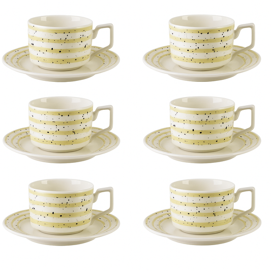 porculanske šalice, set šalica s tanjurićima, JOY set šalica, Affekdesign šalice, šalice za kavu, bež šalice, poklon set za kavu, moderne šalice, elegantne šalice, šalice za apartmane, ugostiteljsko posuđe, set za posluživanje, šalice s tanjurićem