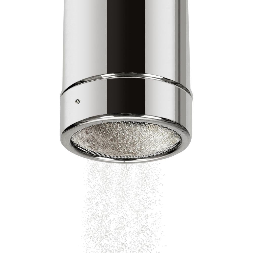 posip za šećer, posip za kakao, cimet posip inox, posudica za šećer u prahu, shaker za kavu, shaker za cappuccino, posip od nehrđajućeg čelika, oprema za slastičarne, ugostiteljska oprema Split, NIRS webshop, profesionalni shaker za dekoraciju