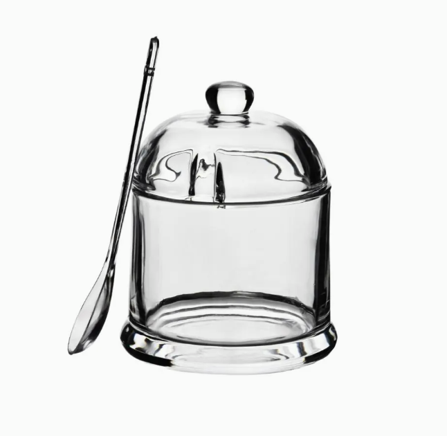 posudica za šećer, zdjelica za šećer, šećernica sa žličicom, staklena posudica za šećer, šećernica s poklopcem, posuda za šećer staklena, moderna šećernica, posudica za kavu i čaj, šećernica za ugostiteljstvo, horeca šećernica, šećernica za kafić, šećernica za hotel, šećernica za restoran, moderna kuhinjska oprema, oprema za serviranje stola, zdjelica za stol, posudica za doručak, elegantna šećernica, minimalistička šećernica, poklon za kuhinju, kuhinjski dodaci premium, posude za serviranje, staklena posud
