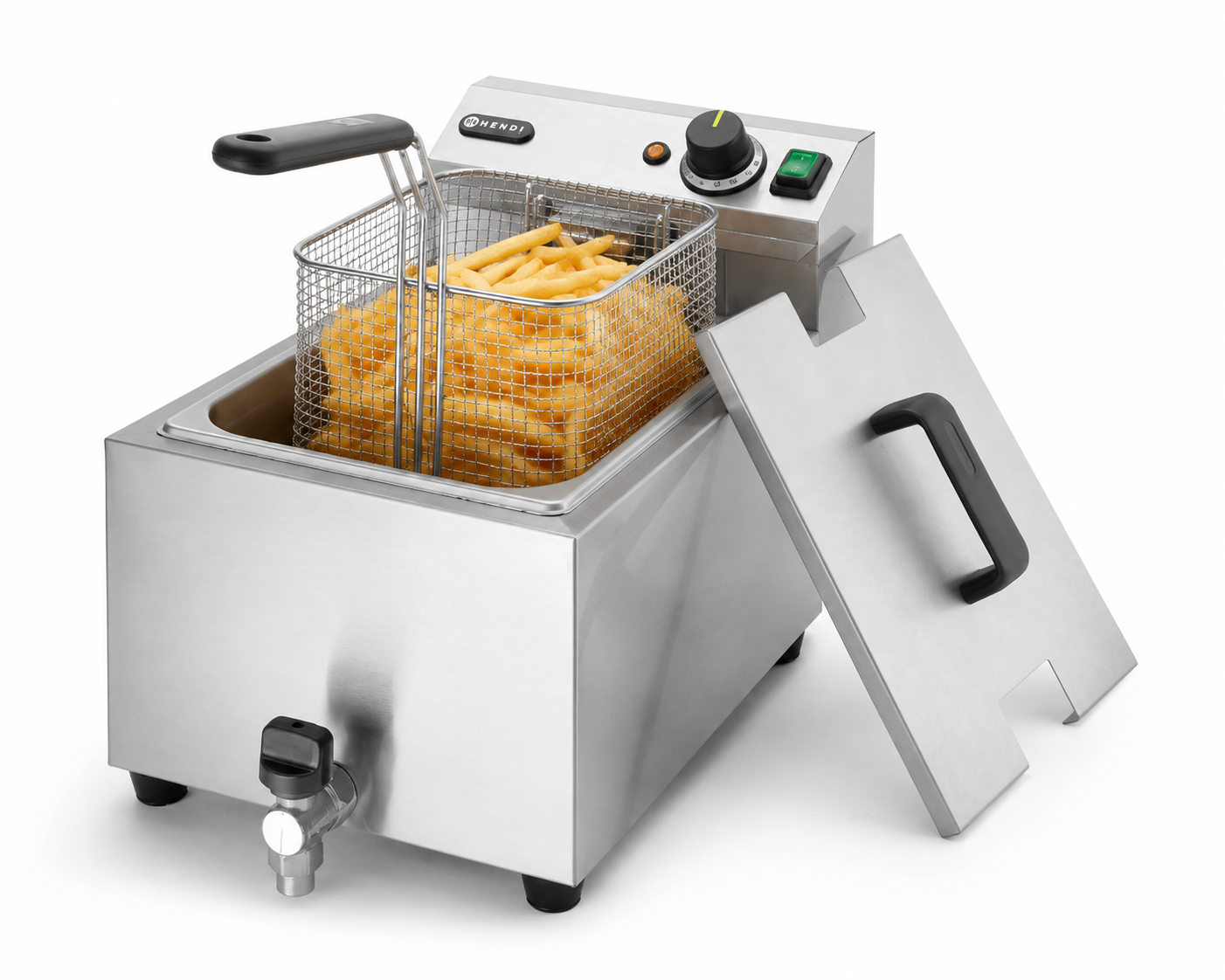 profesionalna friteza, HENDI Profi Line, friteza 8 litara, friteza s odvodnim ventilom, profesionalna friteza 3500 W, električna friteza, inox friteza, friteza za restoran, friteza za fast food, friteza za hotel, friteza za snack bar, friteza za kuhinju, ugostiteljska friteza, profesionalna ugostiteljska oprema, oprema za restoran, oprema za fast food, friteza za pomfrit, friteza za piletinu, friteza za ribu, friteza za lignje, profesionalna kuhinjska oprema, HENDI Hrvatska, ugostiteljska oprema Split, ugos