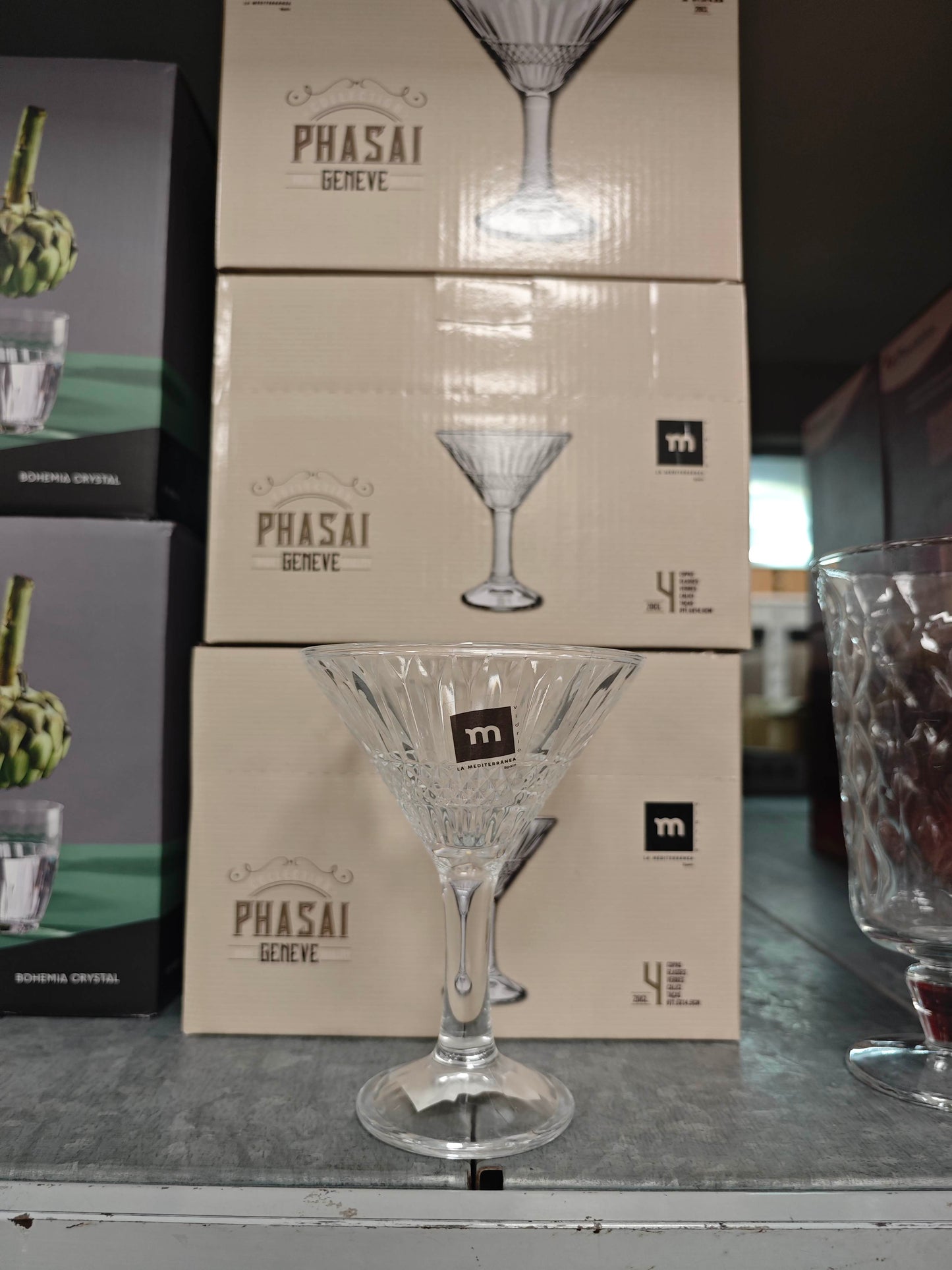 Set 4 čaše za martini Phasai