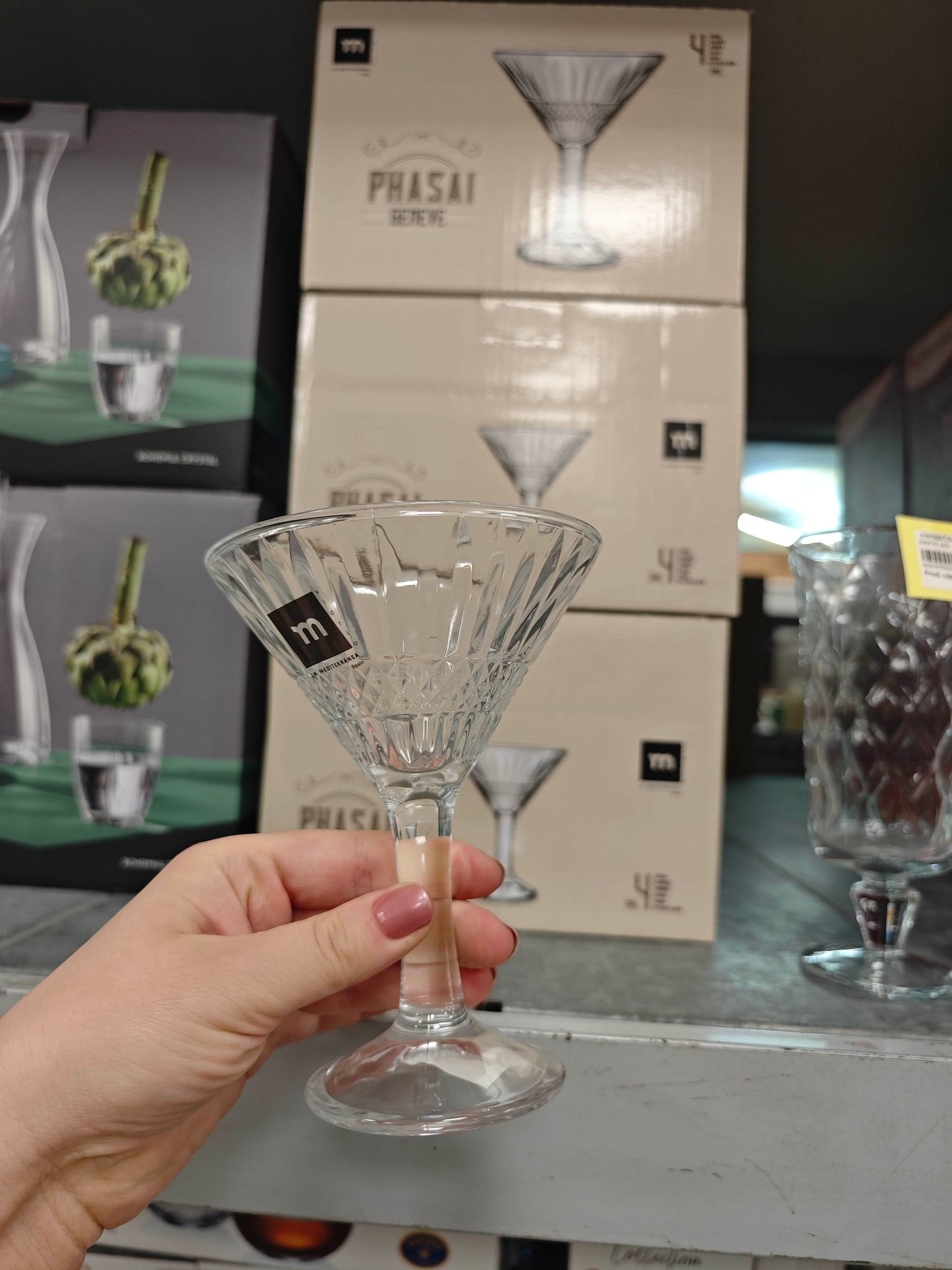 Set 4 čaše za martini Phasai